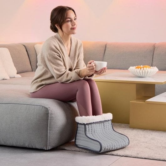 Chauffe-pieds Medisana FW 120 100W Gris intérieur XXL 6 niveaux