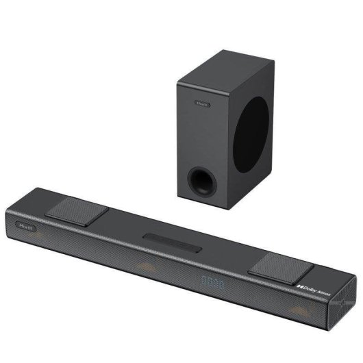 Barre de Sonido Hiwill A312 3.1.2 400W Bluetooth Subwoofer Sans Fil Dolby Atmos Noire