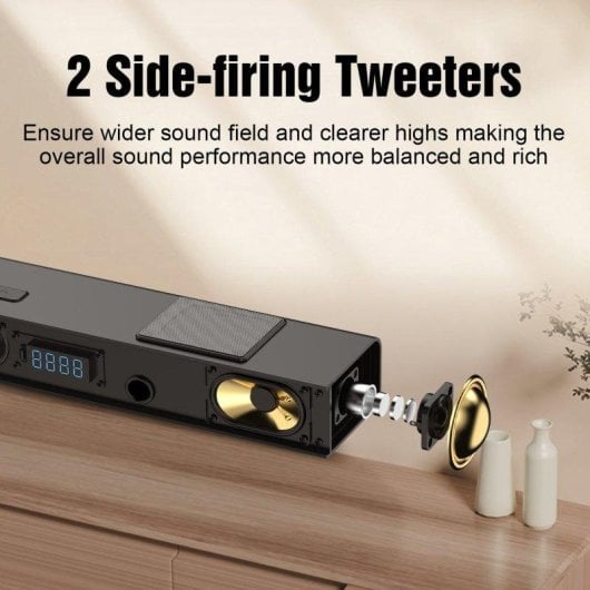 Barra de sonido Hiwill A512 Bluetooth 450W Dolby Atmos mit Subwoofer 6.5" und Surround-Lautsprecher