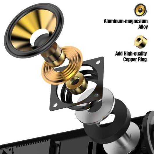 Barra de sonido Hiwill A41 Bluetooth 300W Subwoofer 3D Dolby Atmos Surround