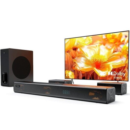 Barra Sound Hiwill A51 Pro 7.1 420W Bluetooth Subwoofer Wireless Dolby Atmos Nera