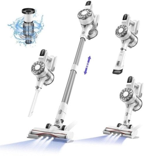 Aspirador sem Fio Teendow V08 Pro 250W 35min 25000Pa Ultraleve Animais Acessórios