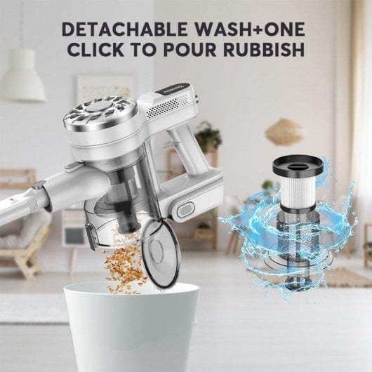 Stielstaubsauger Teendow V08 Pro 0,25kW Kabellos Weiß