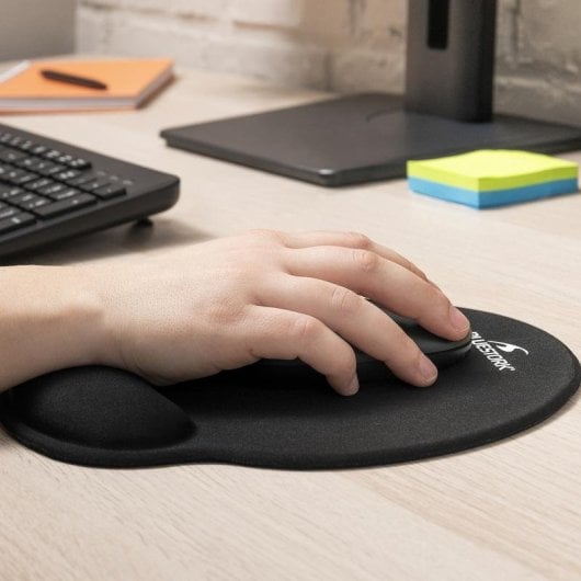 Tapis de souris Bluestork BS-PAD-ERGO ergonomique avec repose-poignet noir