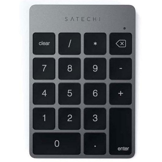 Teclado Satechi SA-ST-KSALKPM numérico Bluetooth recarregável Alumínio cinzento Layout Internacional compacto