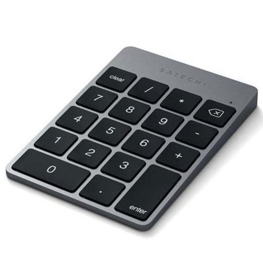 Teclado Satechi SA-ST-KSALKPM numérico Bluetooth recarregável Alumínio cinzento Layout Internacional compacto