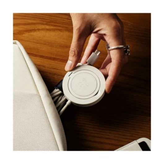 Chargeur sans fil Native Union SNST-QI2-SAN MagSafe 15W support repliable 1,5 m gris