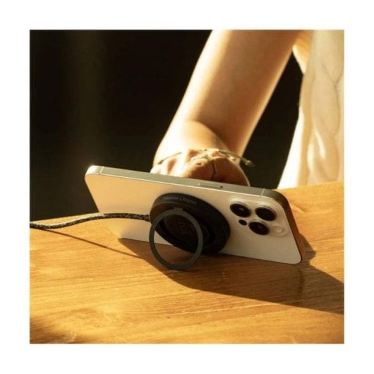 Chargeur sans fil Native Union SNST-QI2-SAN MagSafe 15W support repliable 1,5 m gris