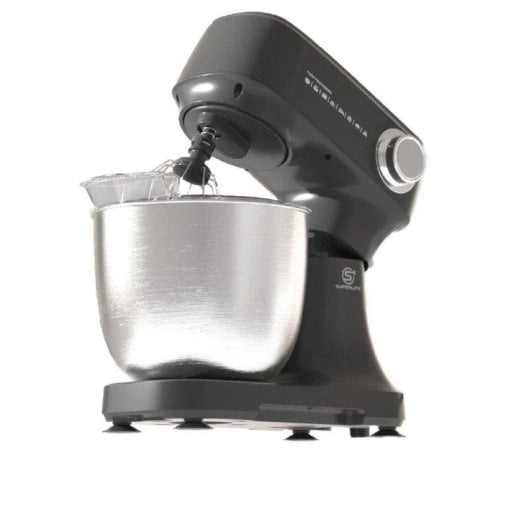 Küchenmaschine SUPERLEX SSM001DE 800W 4,5L Edelstahl 10 Stufen Schwarz