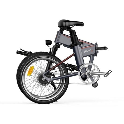 Bicicleta eléctrica PVY Libon Motor 250 W Batería 36 V 20,4 Ah Frenos hidráulicos Plata