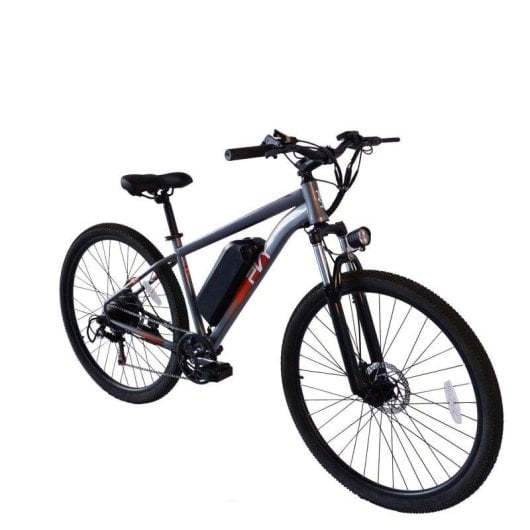 Bicicleta eléctrica PVY M29 motor 250 W batería 48 V 17,5 Ah frenos de disco 29 pulgadas Gris