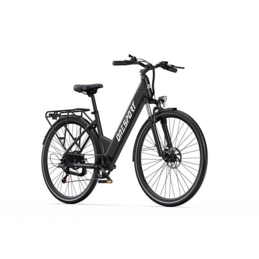 Bicicleta eléctrica OneSport OT12 motor 250 W batería 36 V 13 Ah gris