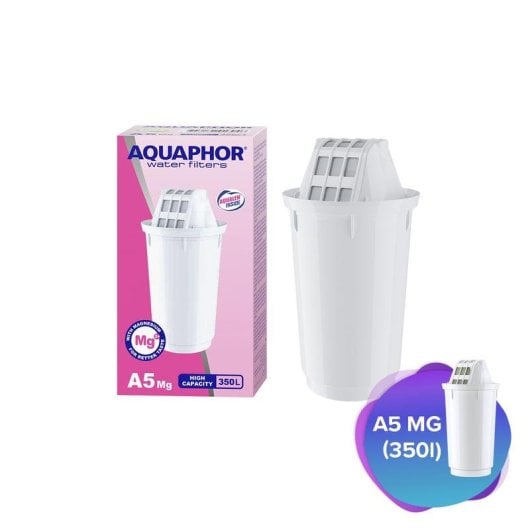 Filtre à eau AQUAPHOR A5 Mg 350 l Blanc Anticalibre BPA Indicateur