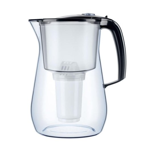 Jarra filtradora AQUAPHOR Provence 4,2 L octogonal resistente negra