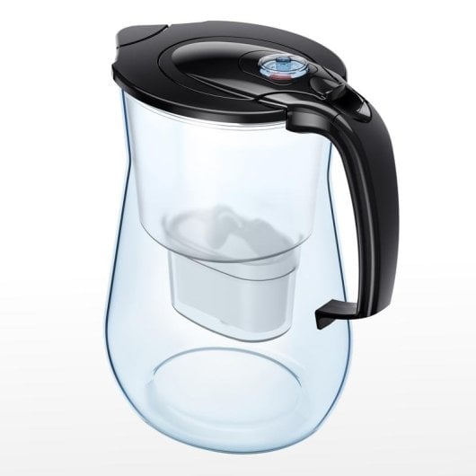 Jarra filtradora AQUAPHOR Provence 4,2 L octogonal resistente negra