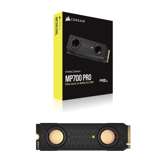 Disco Duro Corsair MP700 PRO Hydro X 2TB M.2 PCIe 5.0 12400MB s con Wasserkühlung