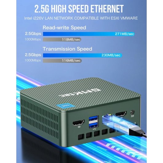 GMKtec G3 Plus Intel N150 16GB 512GB SSD Windows 11 Pro WiFi6 Verde