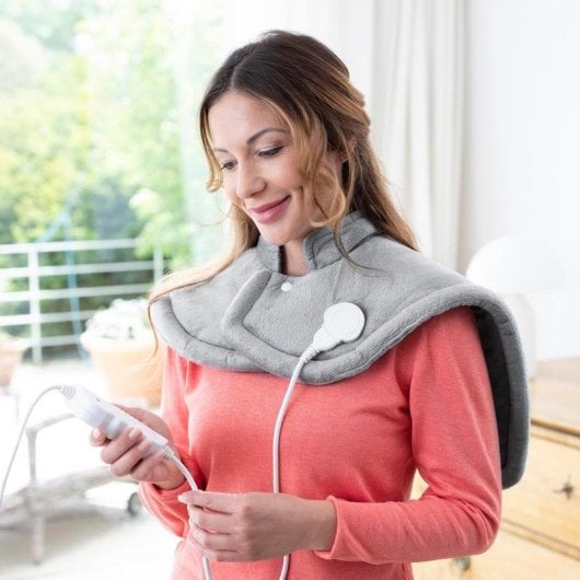 Almohadilla Elettrica Medisana 61156 100 W 6 Livelli Ergonomica Grigia