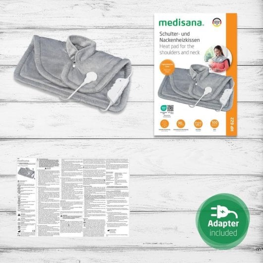 Almohadilla Elettrica Medisana 61156 100 W 6 Livelli Ergonomica Grigia