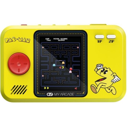 Dreamgear Pocket Player Pro + Travel Case Pac-Man Retro Portátil Estuche Viaje Amarilla