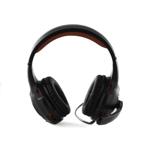 Auriculares INCA Preo 125085402 con cable Jack Gaming retroiluminados negro y rojo
