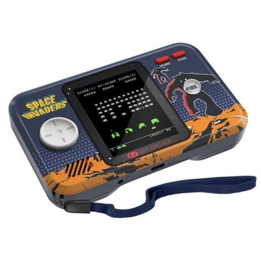 DREAMGEAR Pocket Player Pro Retro Processador Integrado Space Invaders Funda Preto