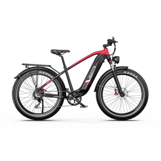Bicicleta eléctrica DUOTTS F26 Lite Motor 500 W batería 48 V 18 Ah neumáticos 26" freno hidráulico negra roja