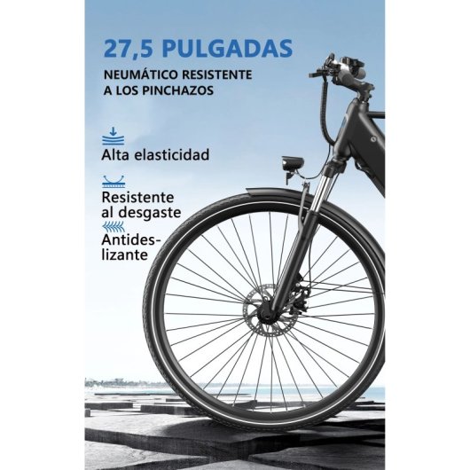 Bicicleta eléctrica DUOTTS C29 Lite motor 250W batería 36V 13Ah azul/negro