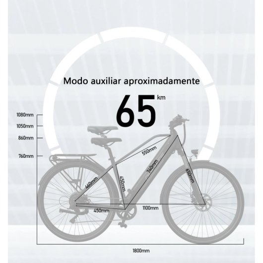 Bicicleta eléctrica DUOTTS C29 Lite motor 250W batería 36V 13Ah azul/negro