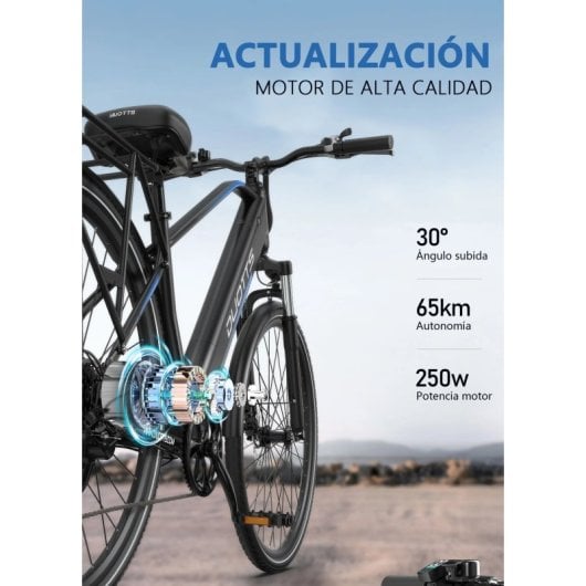 Bicicleta eléctrica DUOTTS C29 Lite motor 250W batería 36V 13Ah azul/negro