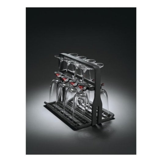 Geschirrkorb AEG A9SZGB01 Graues Kunststoff Klappdesign für 8 Weingläser