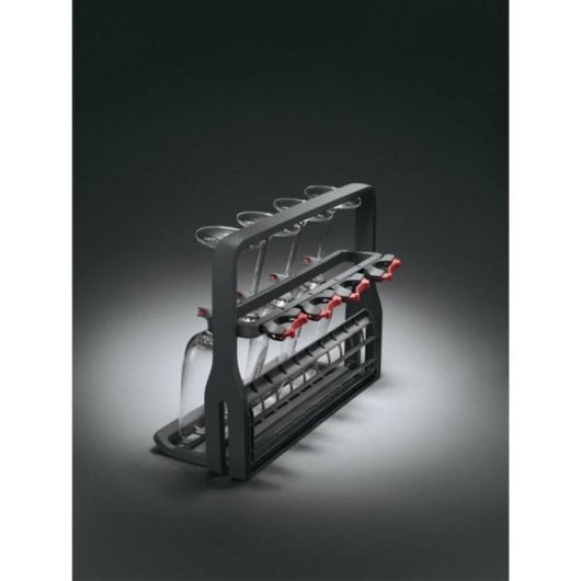 Geschirrkorb AEG A9SZGB01 Graues Kunststoff Klappdesign für 8 Weingläser