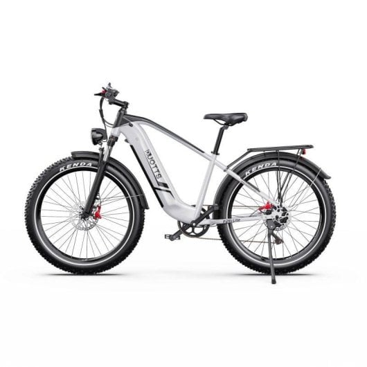 Bicicleta eléctrica DUOTTS F26 Lite Motor 500 W Batería 48 V 18 Ah neumáticos 26" freno hidráulico plata blanco