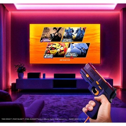 G'Aim'E Time Crisis Celebrating 30 Retro Plug & Play Cámara IA Juegos Extra Negro