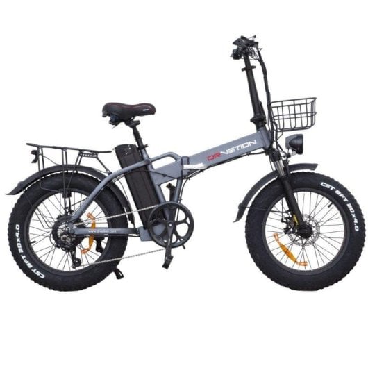 Bicicleta eléctrica Drvetion AT20 motor 750W batería 48V 20Ah plegable gris