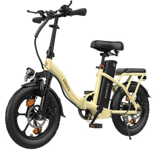 Vélo électrique ESKUTE D100 250W 36V 13Ah roues 16" frein à disque blanc