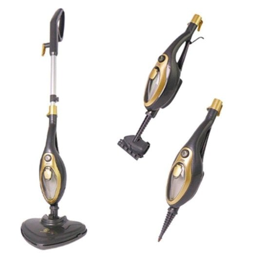 Mopa a vapor Superlex SSP002DE potente 1500W tanque 380ml cinza dourado