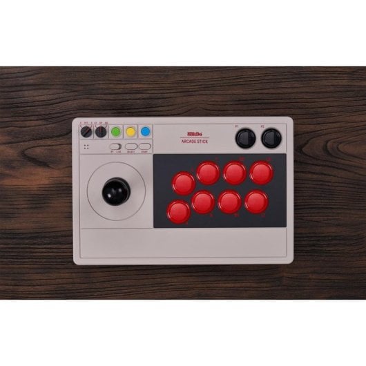 Joystick 8Bitdo Arcade Stick 80FE Wireless Bluetooth USB Cinzento PC Switch