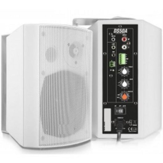 Altavoces Power Dynamics 2 vías Bluetooth 100W montáveis parede auto standby