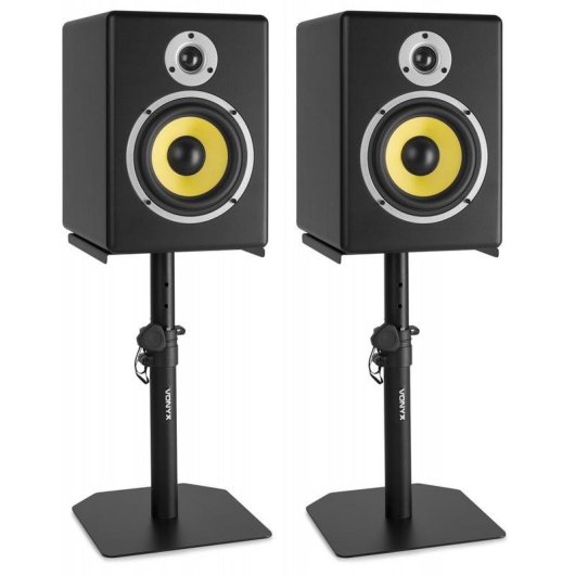 Soporte de altavoz Vonyx SMS10 ajustable para monitores de estudio, carga 20 kg