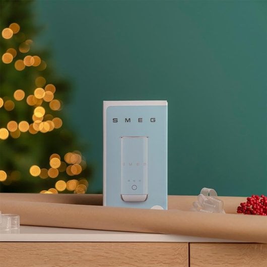 Espumador de leche Smeg MFF02PBEU azul pastel cerámico 500 W