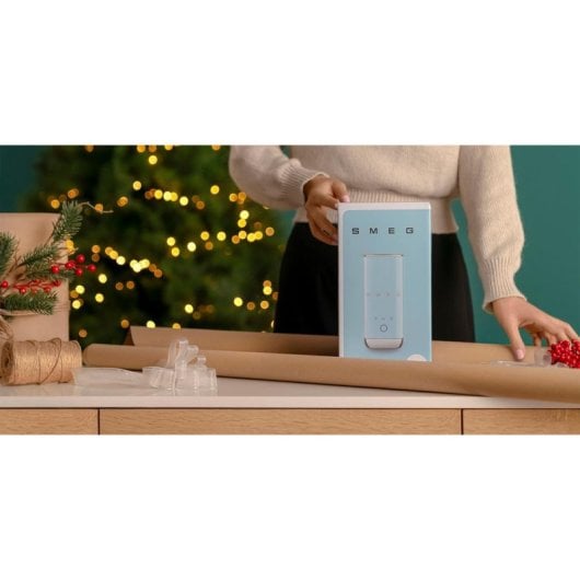 Espumador de leche Smeg MFF02PBEU azul pastel cerámico 500 W