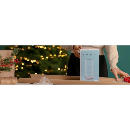 Espumador de leche SMEG MFF02RDEU Rojo cerámico 500W 180ml antideslizante