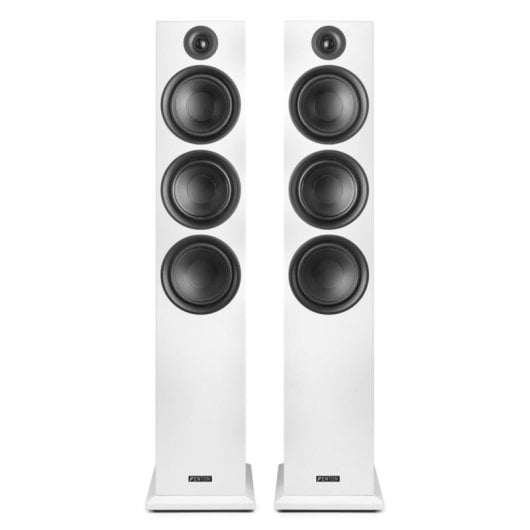 Altavoces Fenton Torre Cableados 500W blancos Bass Reflex 3 vías