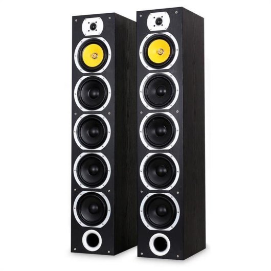 Altavoces Fenton Suelo Cable 600W con triple woofer y frontales desmontables