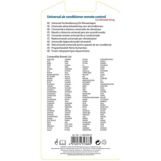 Télécommande Scanpart 1180000001 universelle climatiseur écran Z-Wave blanche