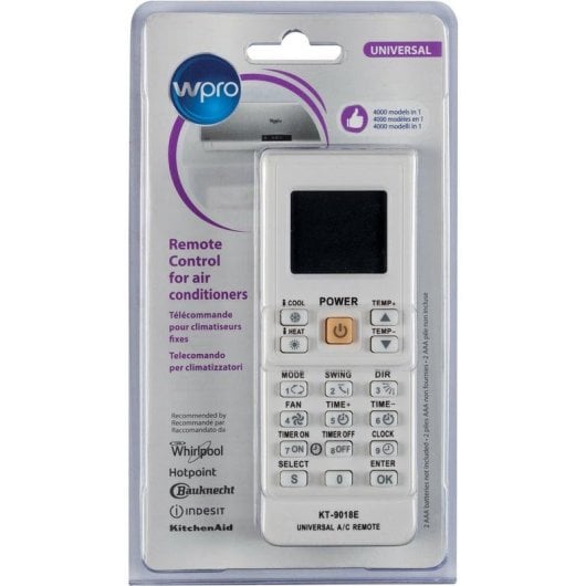Mando à distância WPRO ARC200 Universal para Ar Condicionado com Ecrã LCD
