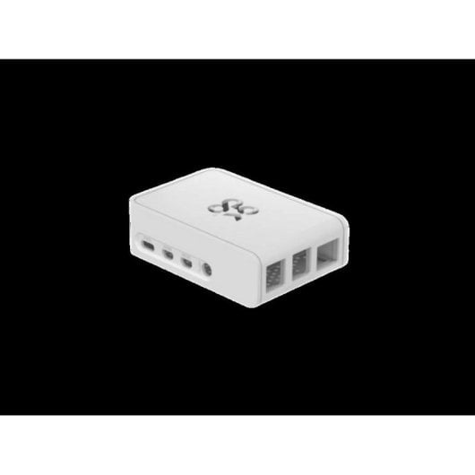 Caja Raspberry Pi Okdo ASM-1900138-11 blanca ABS compatible Pi 4 compacta