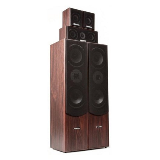 Fenton HF5W Home Cinema 5.0 335W RMS Pasivo Montable en Pared Marrón Nogal