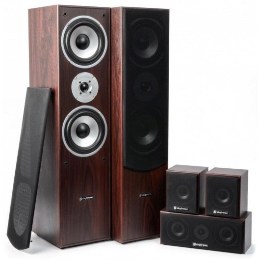 Fenton HF5W Home Cinema 5.0 335W RMS Pasivo Montable en Pared Marrón Nogal